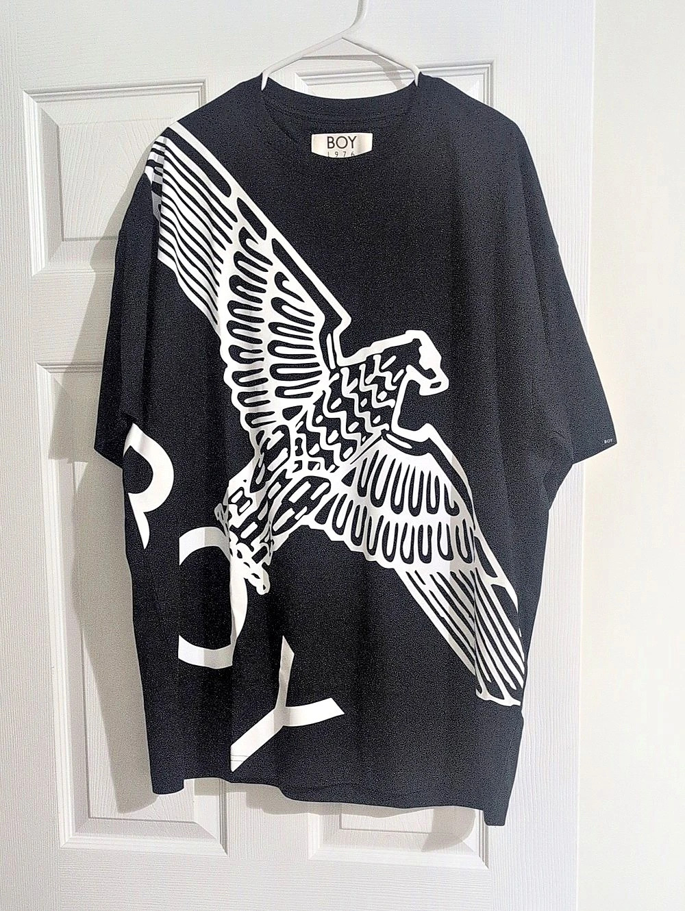 BOY London Boy Eagle Wingspan Tee Graphic T-Shirt Black & White XXL
